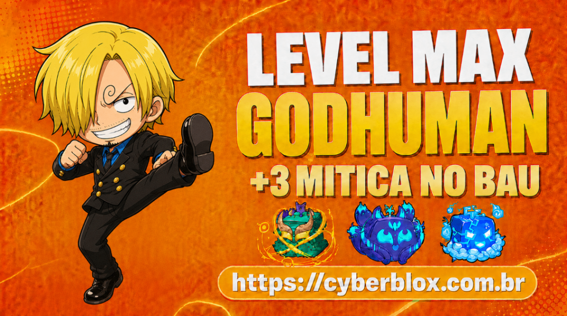 LEVEL MAX (2800) + GOD HUMAN +3 MITICAS BAU